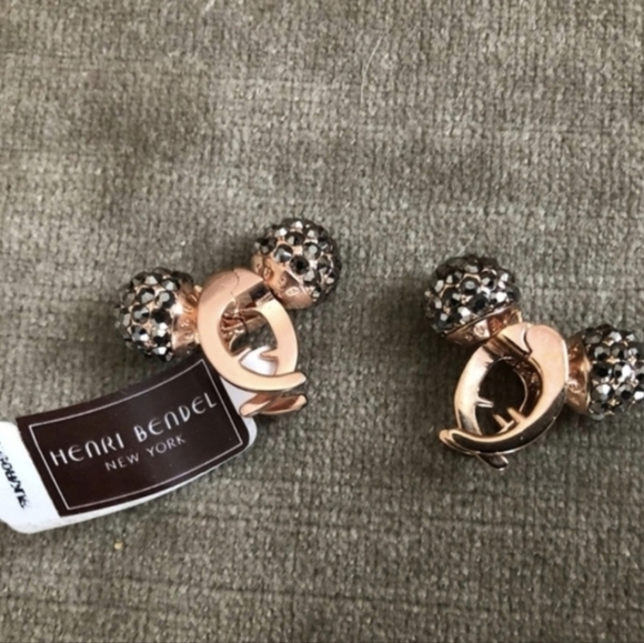 Black Gold Rhinestone Hair Clips - Picture 7 of 7